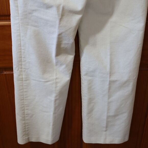 Calvin Klein White Corduroy Jean's Wide Leg 10 - Picture 7 of 14